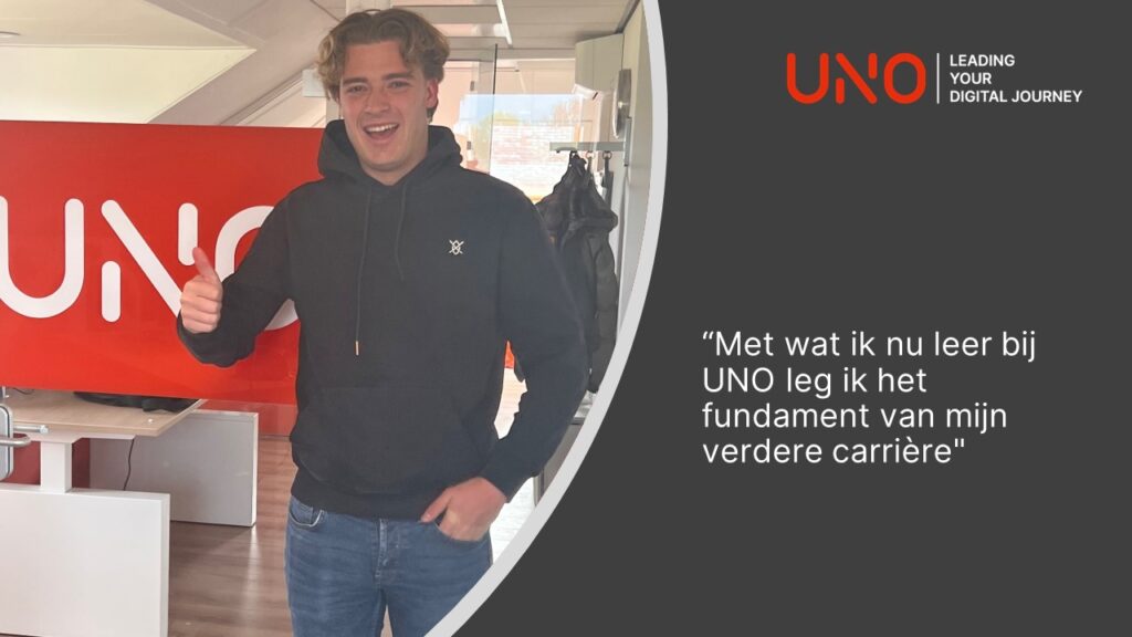 Martijn de Visser ois UNO's nieuwe servicedesk - medewerker