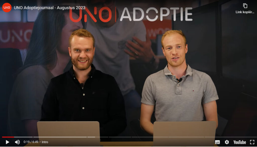 UNO adoptie journaal augustus